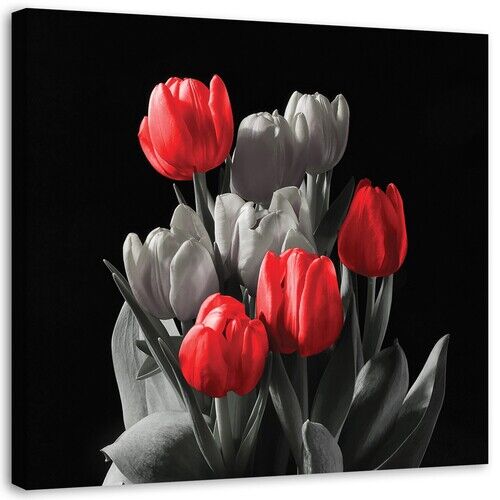 Wandbilder, Strauß roter Tulpen