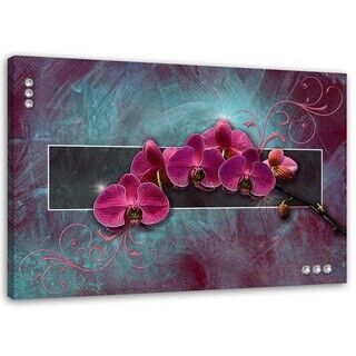 Wandbilder, Orchideenblume rosa Spa 3D