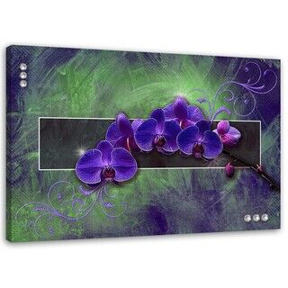 Wandbilder, Orchidee Zen Spa 3D Lila