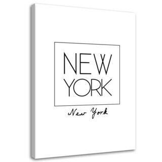 Wandbilder, Inschrift New York