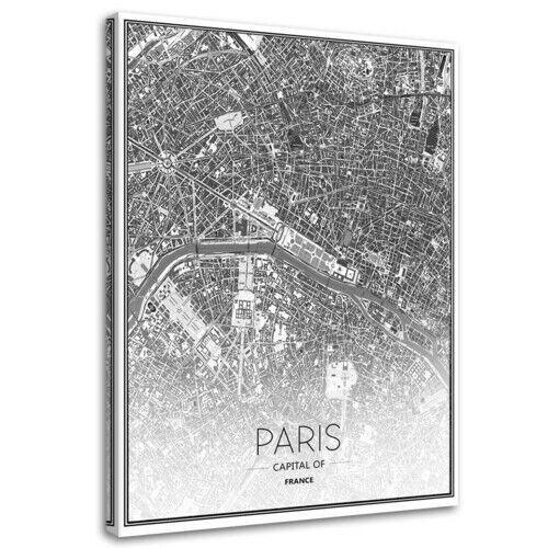 Wandbilder, Paris - Stadtplan