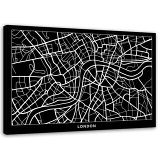 Wandbilder, London - Stadtplan