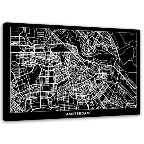 Wandbilder, Amsterdam - Stadtplan