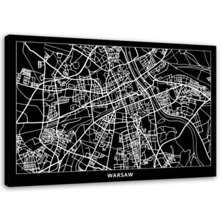 Wandbilder, Warschau - Stadtplan