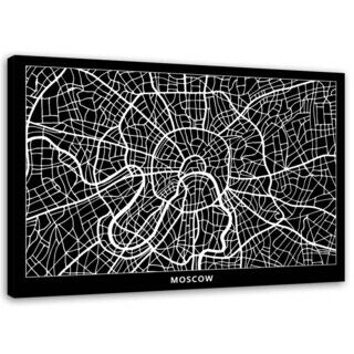 Wandbilder, Moskau - Stadtplan