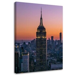 Wandbilder, Empire State Building bei Sonnenuntergang