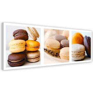 Wandbilder, Dessert-Macarons - Set