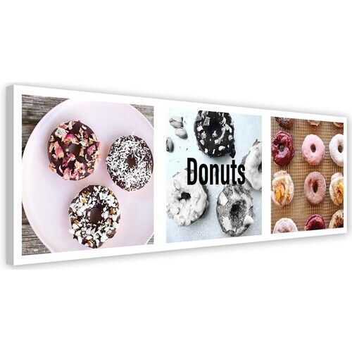 Wandbilder, Bunte Donuts - Set