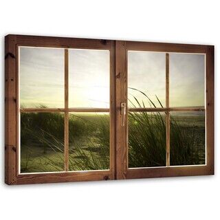 Wandbilder, Fenster - Meer im Winter