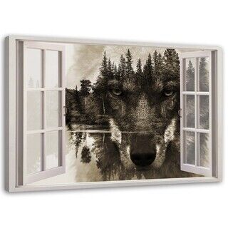 Wandbilder, Wolf im Fenster