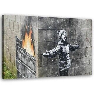 Wandbilder, Junge Port Talbot Wandgemälde Banksy