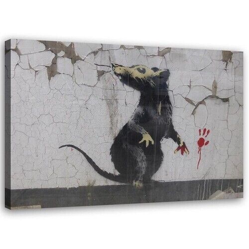 Wandbilder, Banksy Rattenpfote