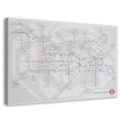 Wandbilder, London Underground - Linienplan