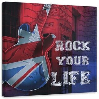 Wandbilder, Gitarre mit UK-Flagge