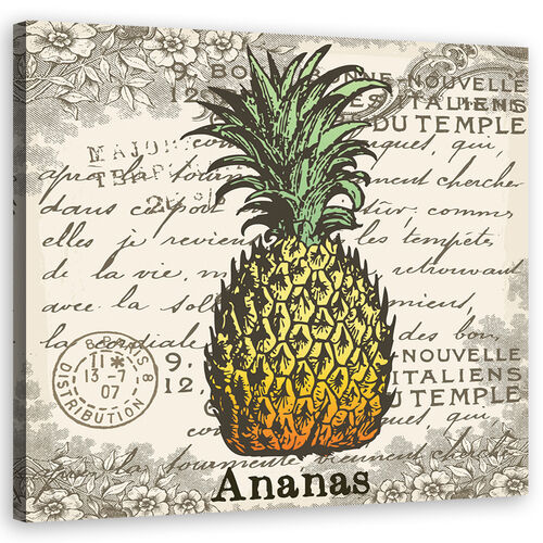 Wandbilder, Vintage Ananas