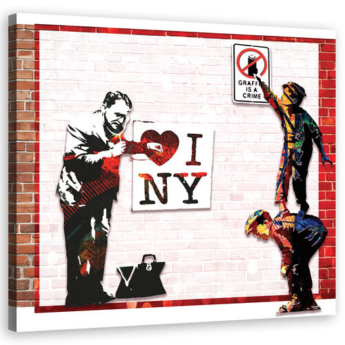 Wandbilder, Banksy Ich liebe New York