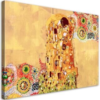 Wandbilder, Gustav Klimt Erfüllung Frau Abstraktion