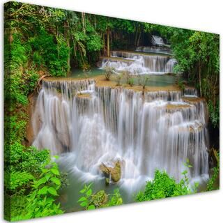 Wandbilder, Wasserfall Natur Wald