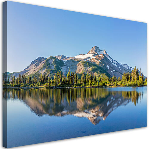 Wandbilder, Waldgebirgssee Landschaft