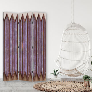 Raumteiler Beidseitig, 3D farbige Fenster