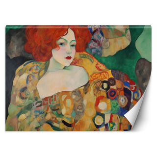 Tapete, Rothaarige Frau - G. Klimt