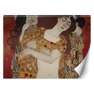 Tapete, Frauenkuss Abstraktion - G. Klimt