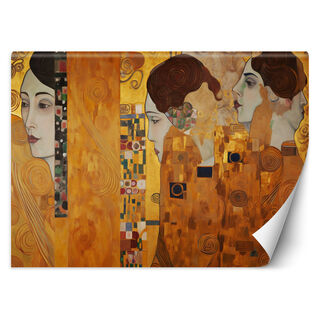 Tapete, Goldenes Porträt einer Frau - G. Klimt