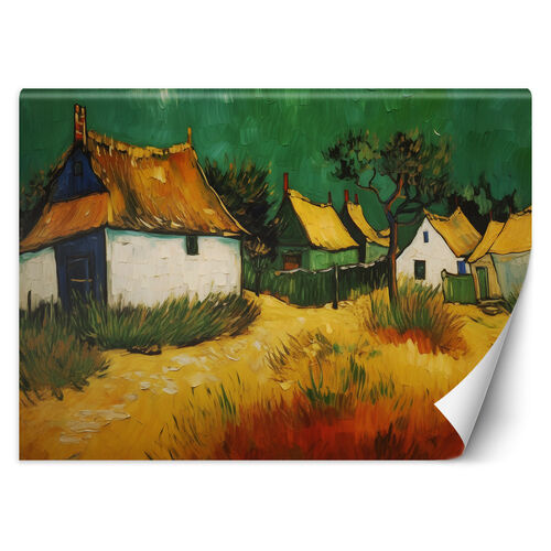 Tapete, Reetgedeckte Cottages - V. van Gogh