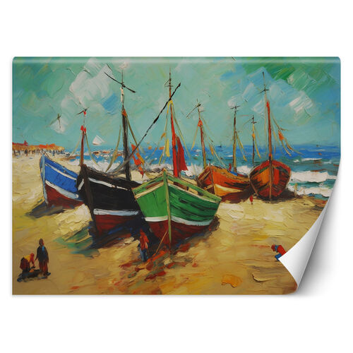 Tapete, Fischerboote am Strand - V. van Gogh