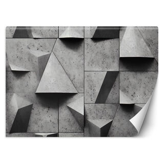 Tapete, Geometrische Formen Beton 3D