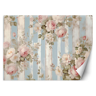 Tapete, Shabby-Chic-Blumen