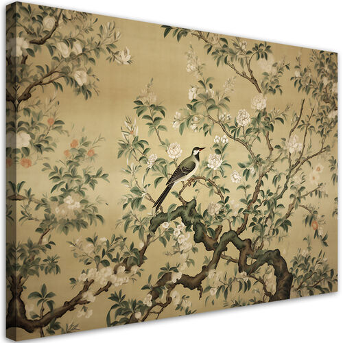 Wandbilder, Vogel Abstrakte Chinoiserie