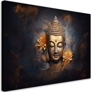 Wandbilder, Goldener Buddha abstrakt