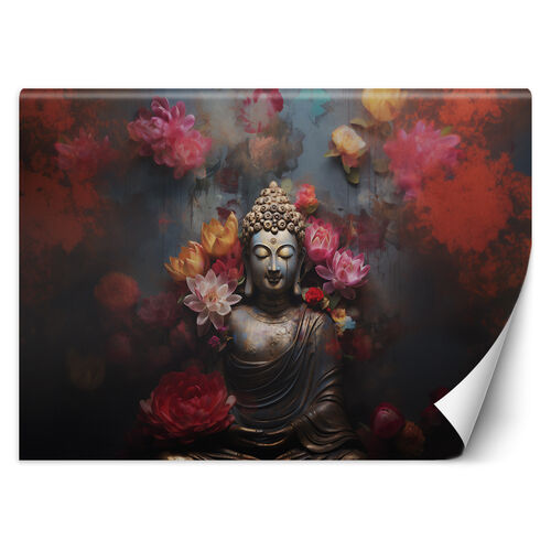 Tapete, Buddha Zen Blumen abstrakt