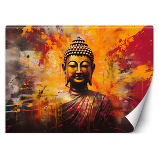 Tapete, Buddha-Statue bunte abstrakt