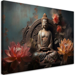 Wandbilder, Buddha Zen Blumen