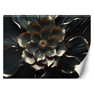 Tapete, Gold Glamour Blume