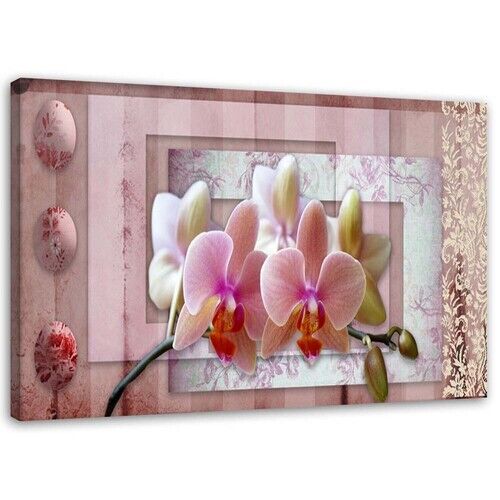 Wandbilder, Rosa Vintage-Orchidee