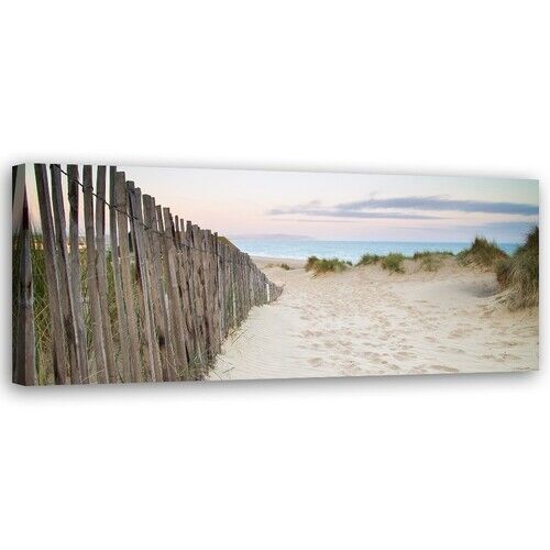 Wandbilder, Strand bei Sonnenuntergang