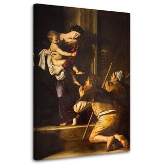 Wandbilder, Caravaggio Madonna von Loreto und die Pilger von Rom