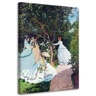 Wandbilder, Frauen im Garten - C. Monet Reproduktion