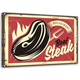 Wandbilder, Retro-Steak