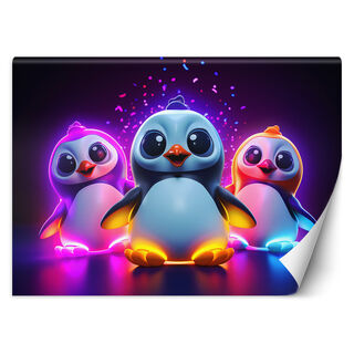 Tapete, Neon-Pinguine