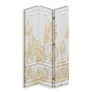 Raumteiler Beidseitig drehbar, Blumendesign - (110x170)