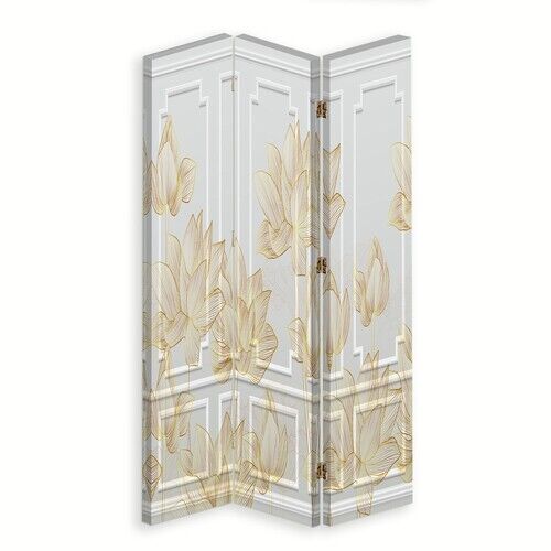 Raumteiler Beidseitig drehbar, Blumendesign - (110x170)