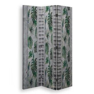 Raumteiler Beidseitig drehbar, Monstera-Muster - (110x170)