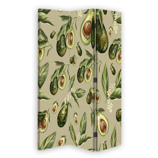 Raumteiler Beidseitig drehbar, Avocado-Fruchthälften - (110x170)
