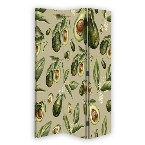 Raumteiler Beidseitig drehbar, Avocado-Fruchthälften - (110x170)