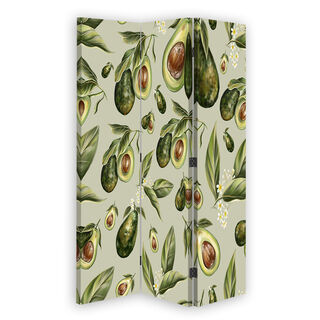 Raumteiler Beidseitig drehbar, Avocado-Fruchthälften - (110x170)