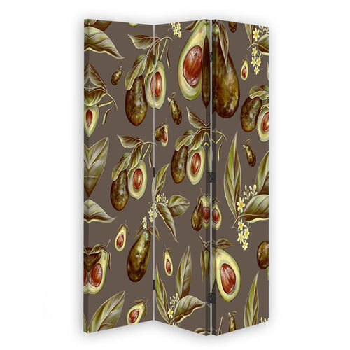 Raumteiler Beidseitig drehbar, Avocado-Fruchthälften - (110x170)